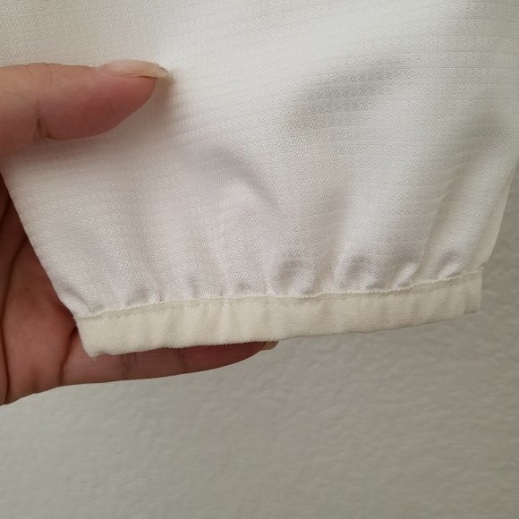 Men's Adidas Climaproof Quarter Zip Pullover White Long Sleeves Windbreaker‎ - Picture 10 of 11